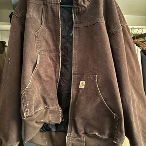 Carhartt Men's Dark Brown Bomber Jacket